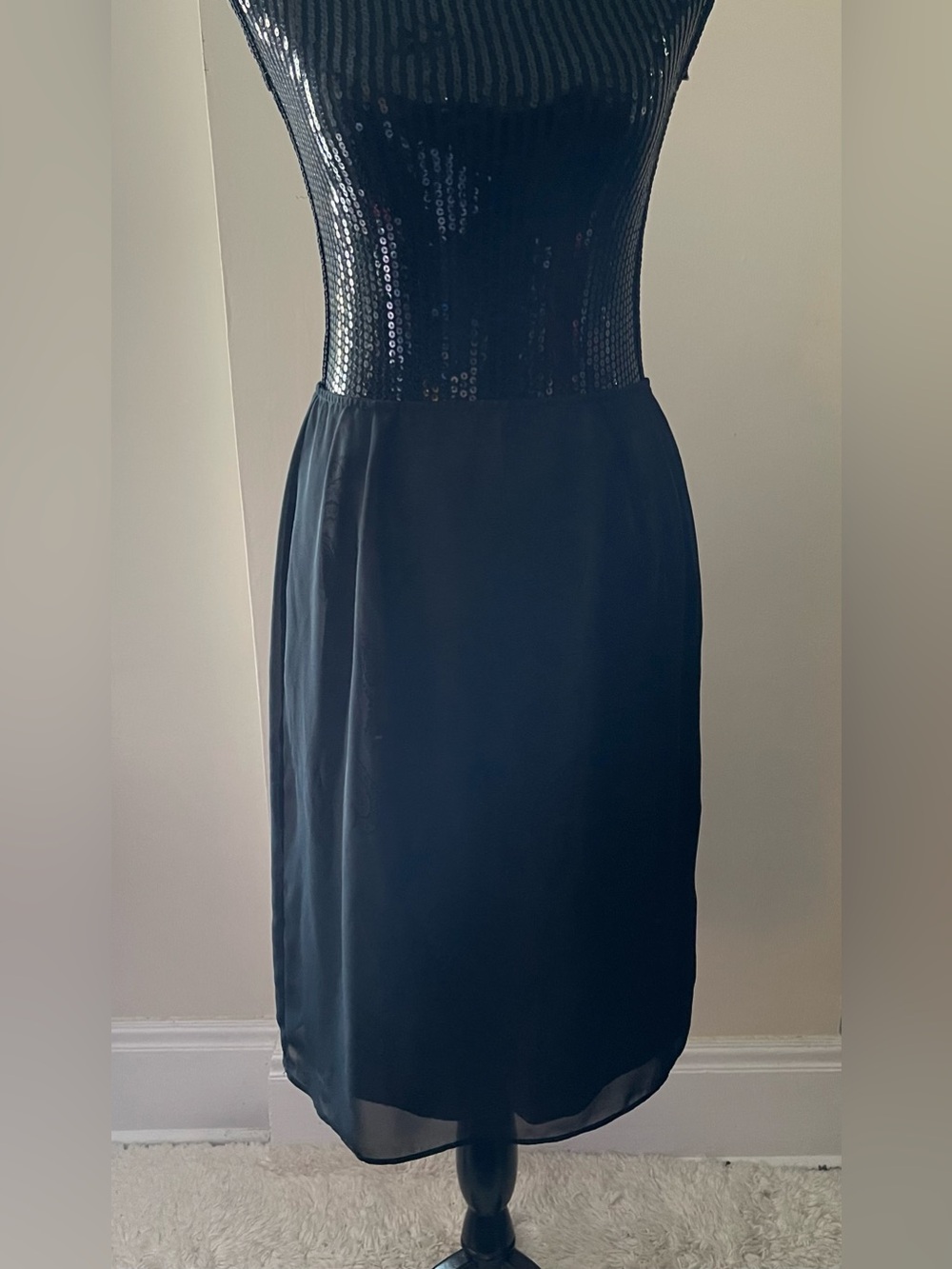 Jones Wear Black Sheer Paisley Lined Midi Skirt Size 10